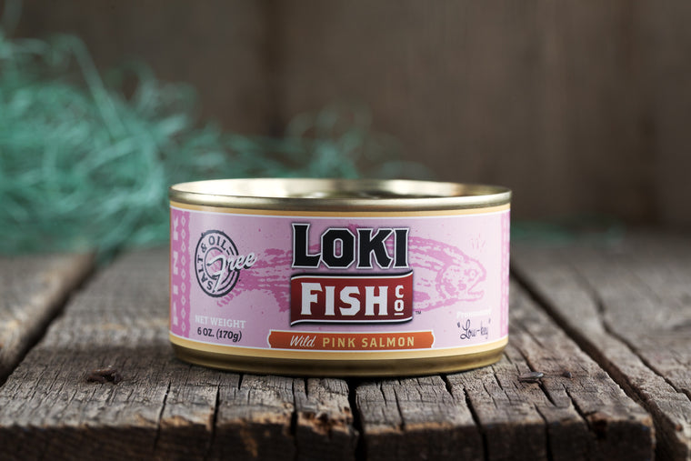 Gourmet Canned Wild Pink Salmon - 6 Ounce Natural Pack - Loki Fish Company