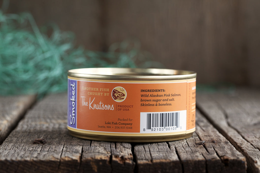 Gourmet Canned Wild Pink Salmon - 6 Ounce Smoked - Loki Fish Company