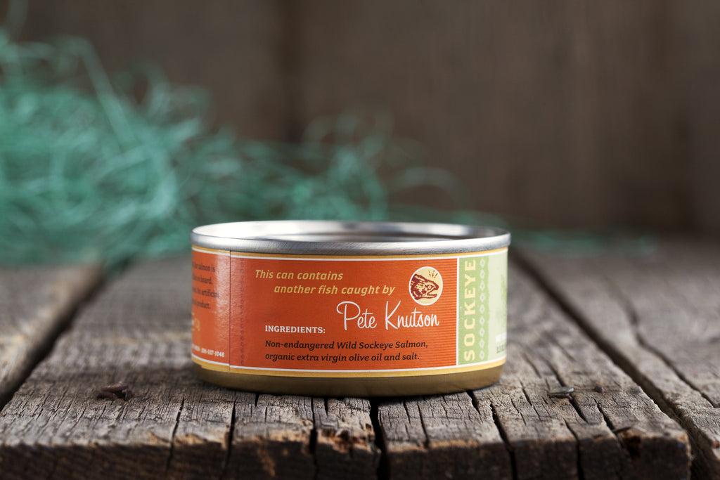 Gourmet Canned Wild Sockeye Salmon - 3.5 Ounce Olive Oil and Salt - Loki Fish Company